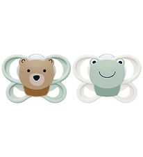 Nuk Sutter - 2-pak - Perfect Match Air - Bear/Frog - Grøn/Hvid