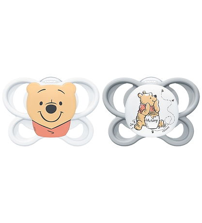 Nuk Sutter - 2-pak - Perfect Match Air - Peter Plys - Hvid/Grå