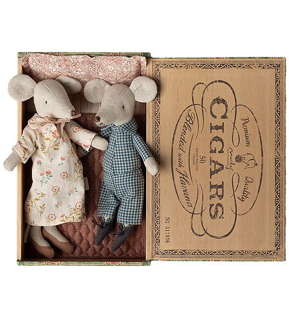 Maileg Maus – Oma und Opa I Zigarrenkiste