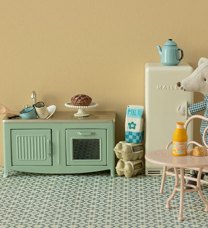 Maileg Miniature Køkken - Mus - Mint