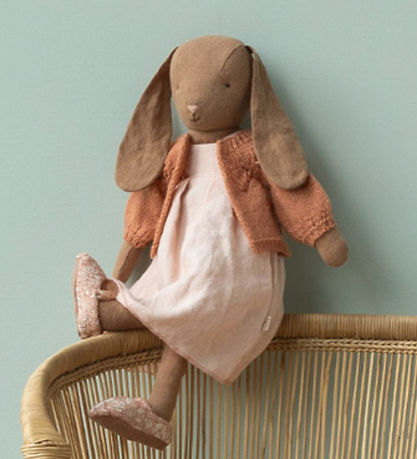 Maileg Dukketøj - Str. 4 - Strikket Cardigan - Vintage Rose