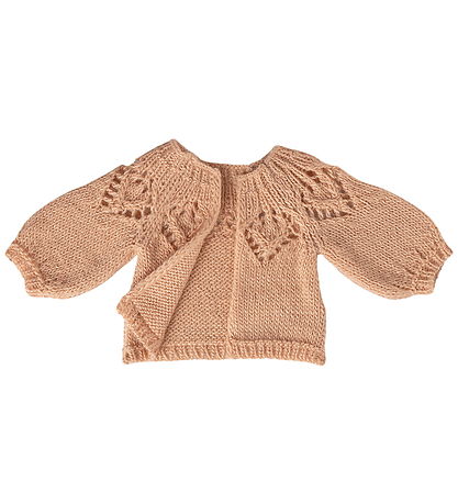 Maileg Dukketøj - Str. 3 - Strikket Cardigan - Light Rose