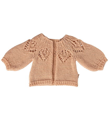 Maileg Dukketøj - Str. 3 - Strikket Cardigan - Light Rose