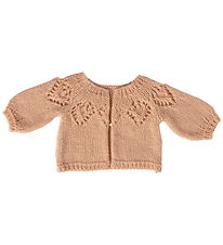Maileg Dukketøj - Str. 4 - Strikket Cardigan - Light Rose