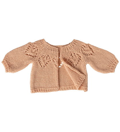 Maileg Dukketøj - Str. 4 - Strikket Cardigan - Light Rose