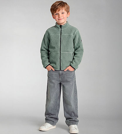 Name It Fleecejakke - Teddy - NkmBulin - Chinois Green