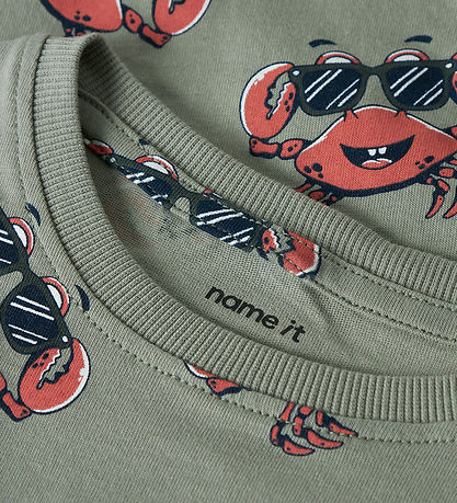 Name It T-shirt - NmmValther - Shadow/Crab