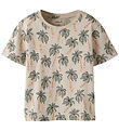 Name It T-shirt - NmmValther - Chateau Gray/Palms
