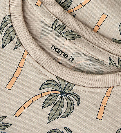 Name It T-shirt - NmmValther - Chateau Gray/Palms
