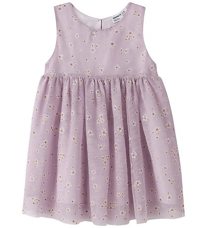 Name It Kjole - Tyl - NmfVabos - Lavender Fog/FLOWERS