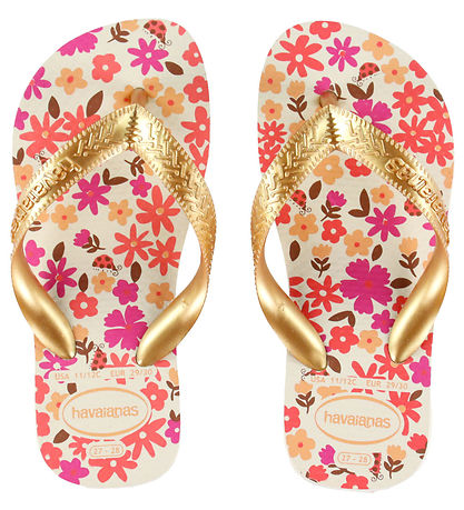 Havaianas Klipklapper - Kids Flores - Beige/Golden