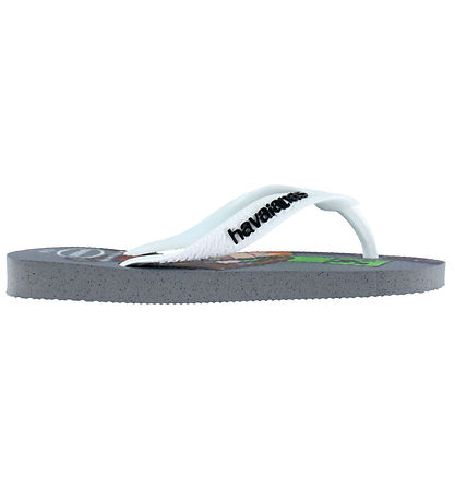 Havaianas Klipklapper - Kids Minecraft - Steel grey/White