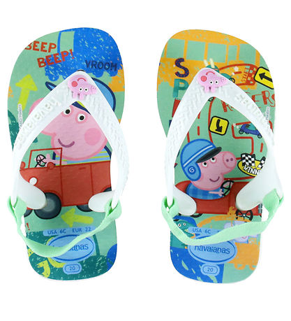Havaianas Klipklapper - Baby Peppa Pig - Hvid