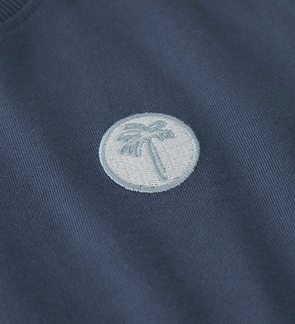 Name It T-shirt - NmmVimpel - Vintage Indigo/Palm Embroidery
