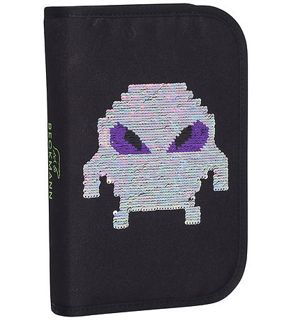 Beckmann Skoletaske - Classic Maxi - Pixel - Sort