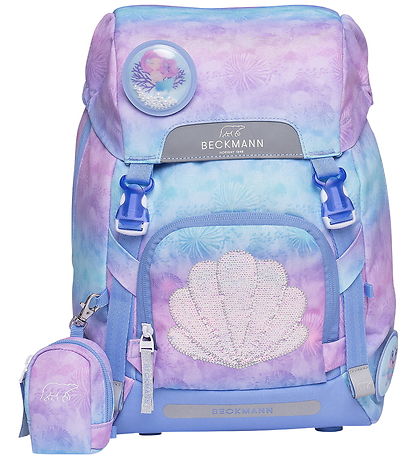 Beckmann Skoletaskesæt - Classic - Seashell - Light Blue