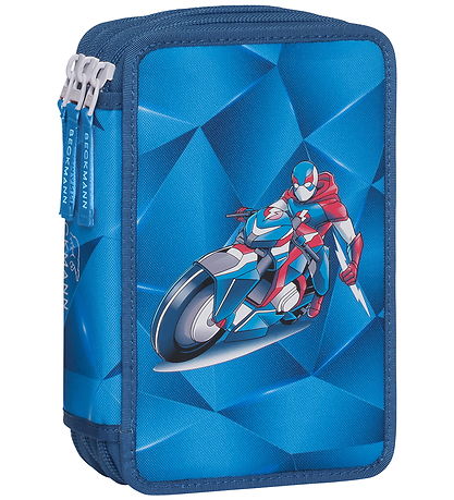 Beckmann Penalhus m. Indhold - Blue Lightning/Blue