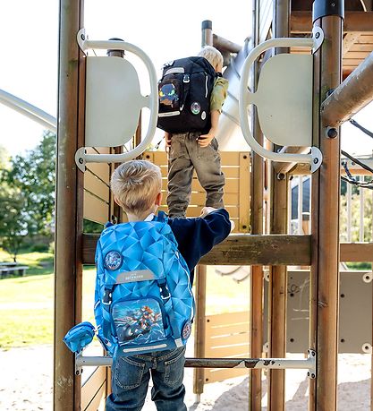 Beckmann Skoletaske - Classic - Blue Lightning/Blå