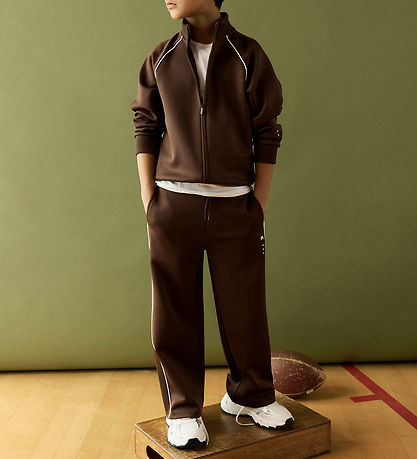 Name It Sweatpants - NknDunne - Wide - Chocolate Martini