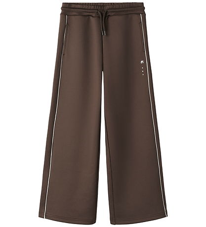 Name It Sweatpants - NknDunne - Wide - Chocolate Martini