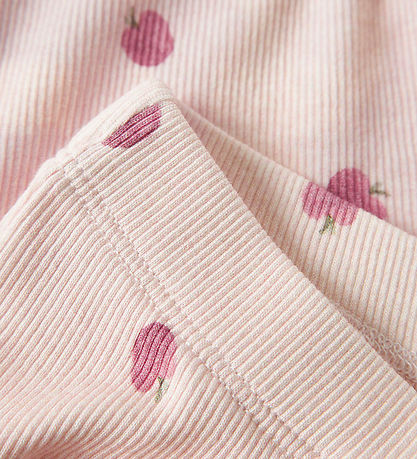 Name It Leggings - Rib - Flared - Nmffoapple - Cradle Pinkt