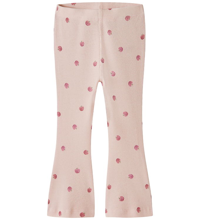 Name It Leggings - Rib - Flared - Nmffoapple - Cradle Pinkt