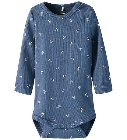 Name It Body l/æ - Rib - NbmfAnchor - Vintage Indigo