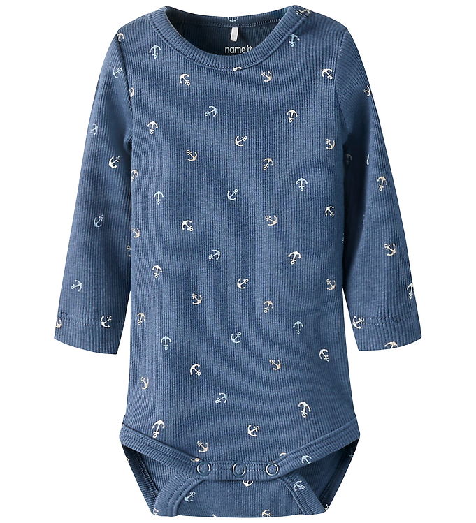 Name It Body l/æ - Rib - NbmfAnchor - Vintage Indigo