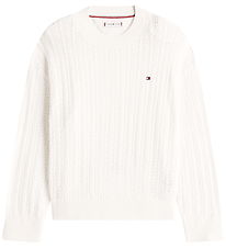 Tommy Hilfiger Bluse - Strik - Ivory Silk White
