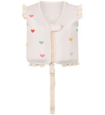 Vanilla Copenhagen Swim Vest - Neo - Hearts - Cream