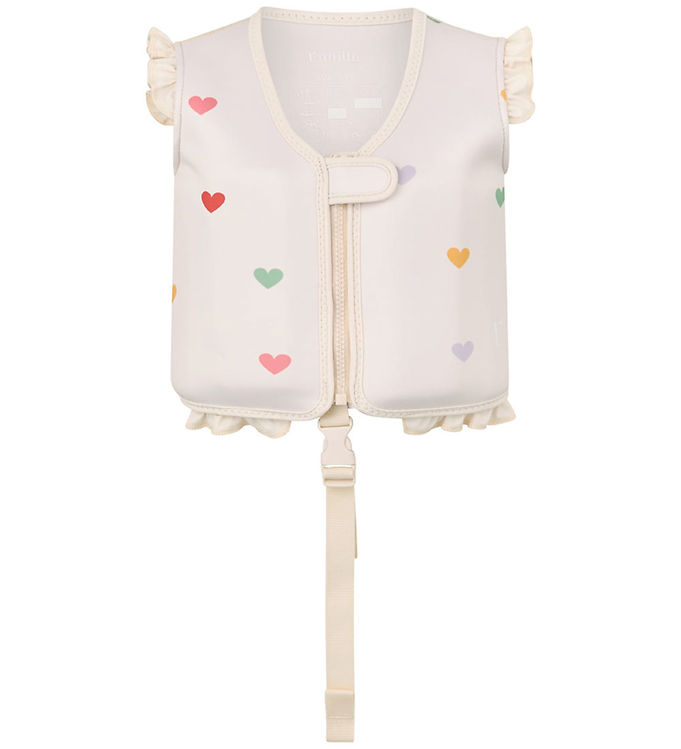 Vanilla Copenhagen Svømmevest - Neo - Hearts - Cream