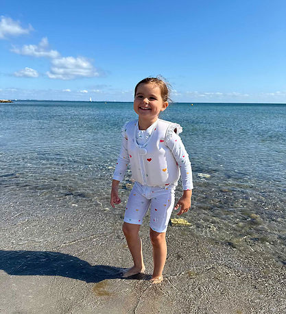 Vanilla Copenhagen Svømmevest - Neo - Hearts - Cream