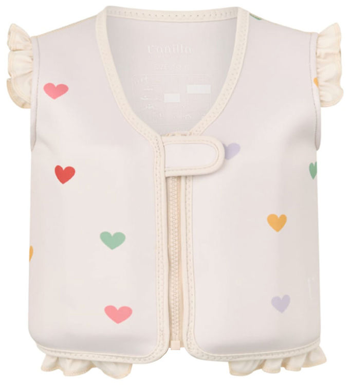 Vanilla Copenhagen Svømmevest - Neo - Hearts - Cream