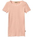 Wheat T-shirt - Rib - Katie - Rose Cloud