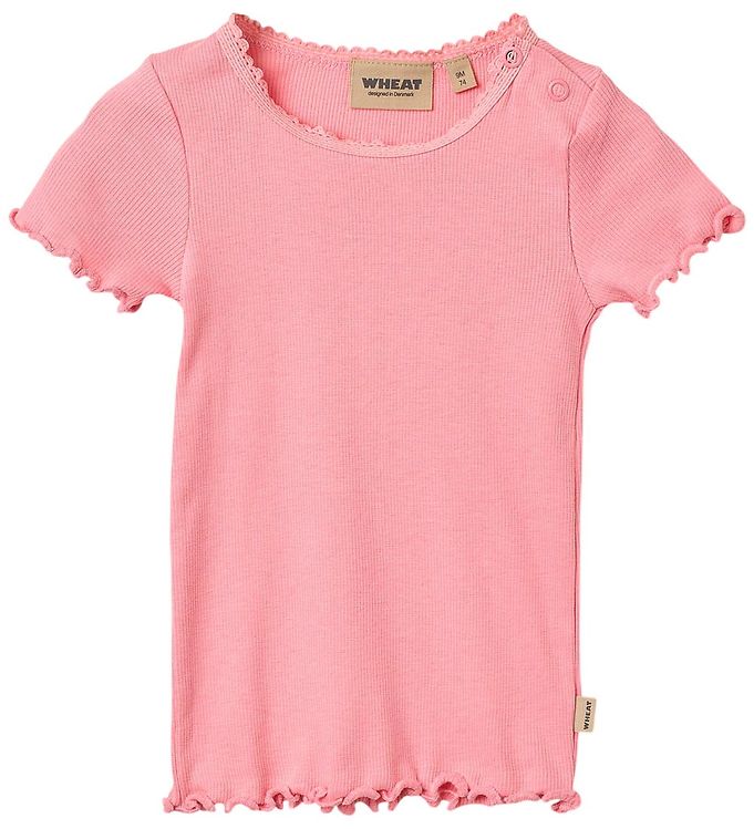 Wheat T-shirt - Rib - Katie - Bubblegum