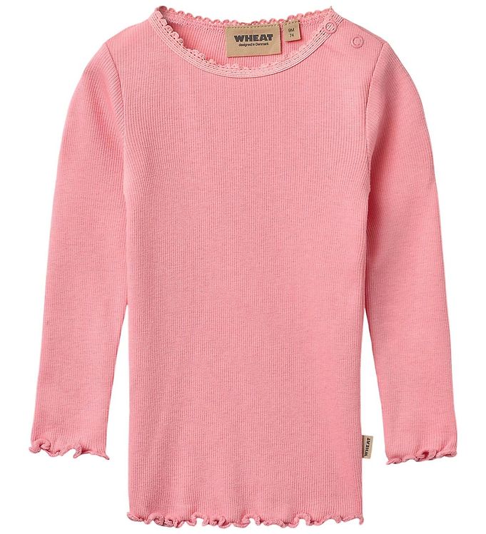 Wheat Bluse - Rib - T-shirt - Reese - Bubblegum