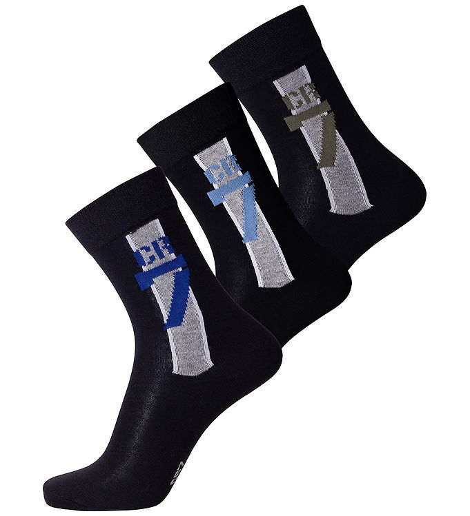 CR7 Strømper - 3-pak - Sort/Grå