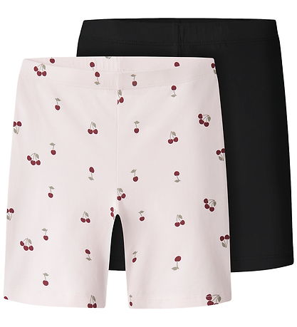 Name It Cykelshorts - Noos - 2-pak - NkfVivian - Black/Cradle Pi