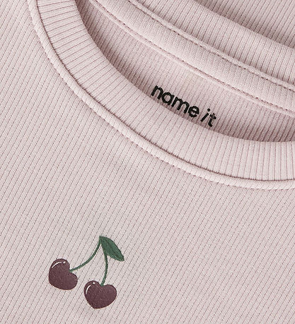 Name It Bluse - Rib - Slim - NmfFrederika - Violet Ice