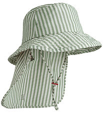 Liewood Badehat - UV40+ - Damona - Stripe Peppermint/Crisp White