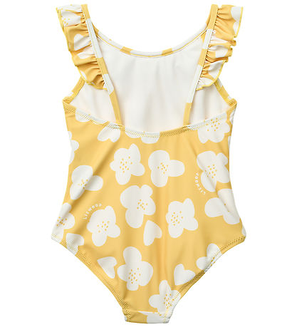 Liewood Badedragt - UV40+ - Kallie - Flower/Lemon Yellow