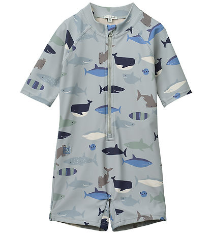 Liewood Badeheldragt - UV40+ - Max - Sharks/Dove Blue