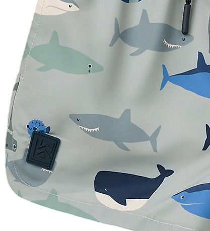 Liewood Badeshorts - UV40+ - Aiden - Shark/Dove Blue