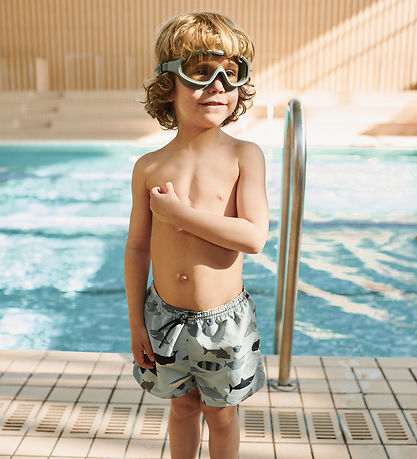 Liewood Badeshorts - UV40+ - Aiden - Shark/Dove Blue