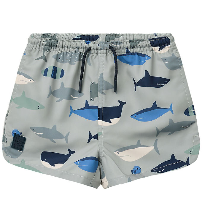 Liewood Badeshorts - Aiden - UV40+ - Shark/Dove Blue