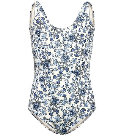 Rosemunde Badedragt - Shiitake - Blue Boho Print