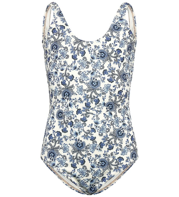 Rosemunde Badedragt - Shiitake - Blue Boho Print