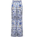 Rosemunde Bukser - Elif - Wide - Blue Boho Print