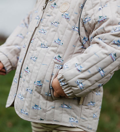 Petit Piao Termojakke - PPEver - Oxford Tan Boat AOP