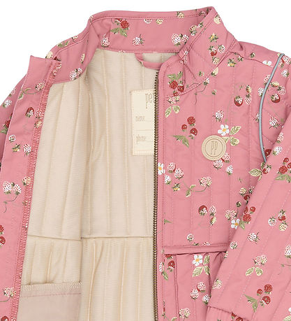 Petit Piao Termojakke - PPEver - Dusty Rose Strawberry AOP